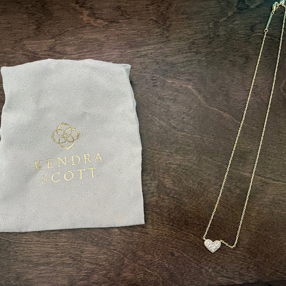 Kendra Scott Ari Pave Crystal Necklace NWOT - Picture 3 of 6